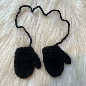 American Girl Doll Black Mittens from Samantha’s Holiday Coat Outfit HTF/Retired